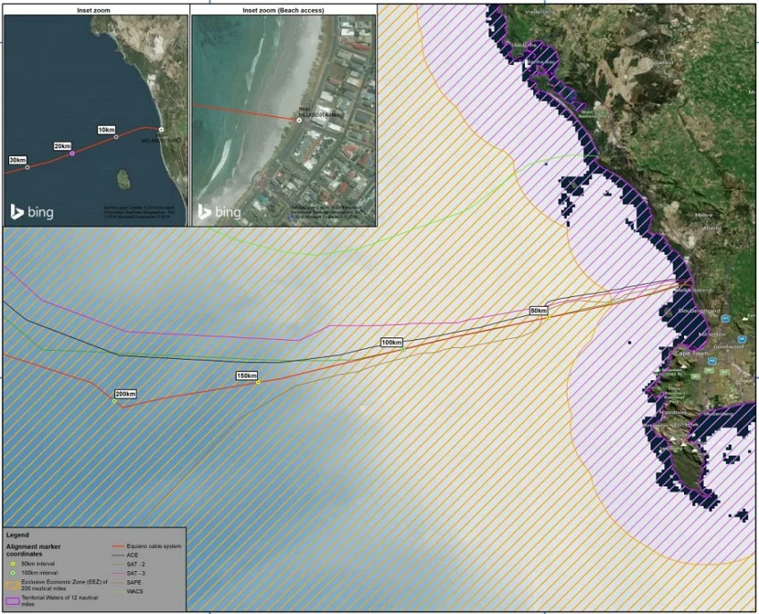 equiano melkbosstrand landing route environmental impact assessment