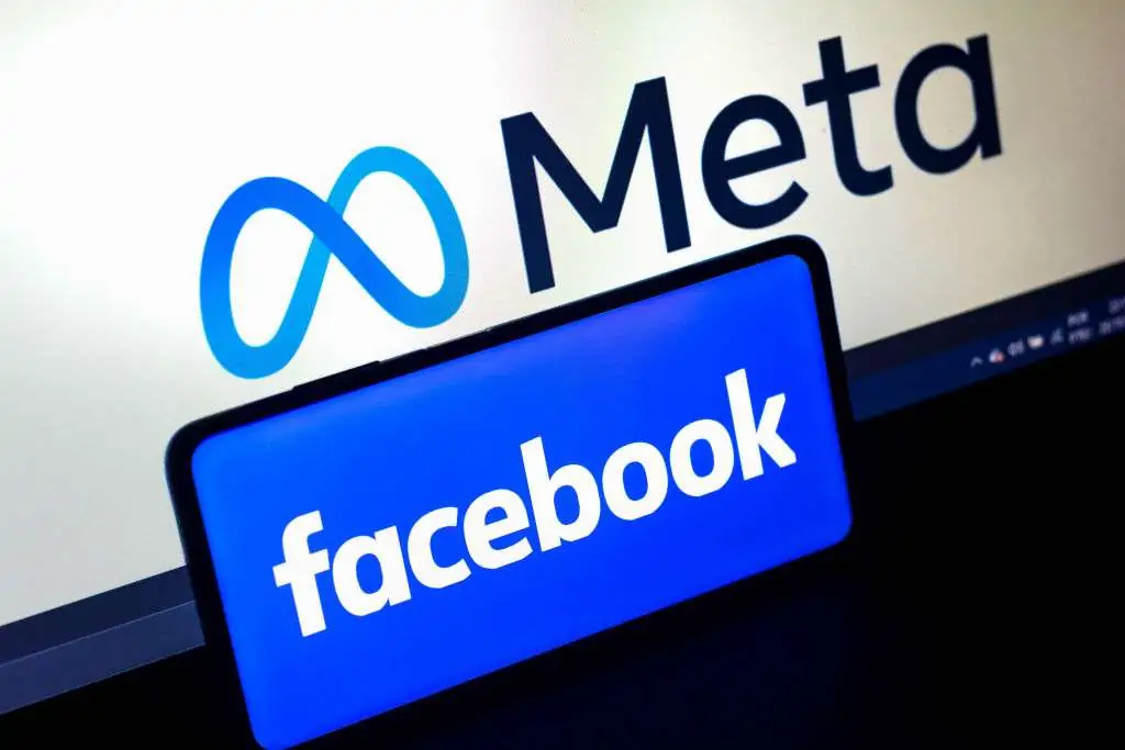 in this photo illustration the facebook logo seen displayed