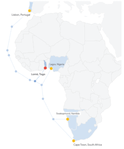 map of africa indicating lisbon togo and cape t.original